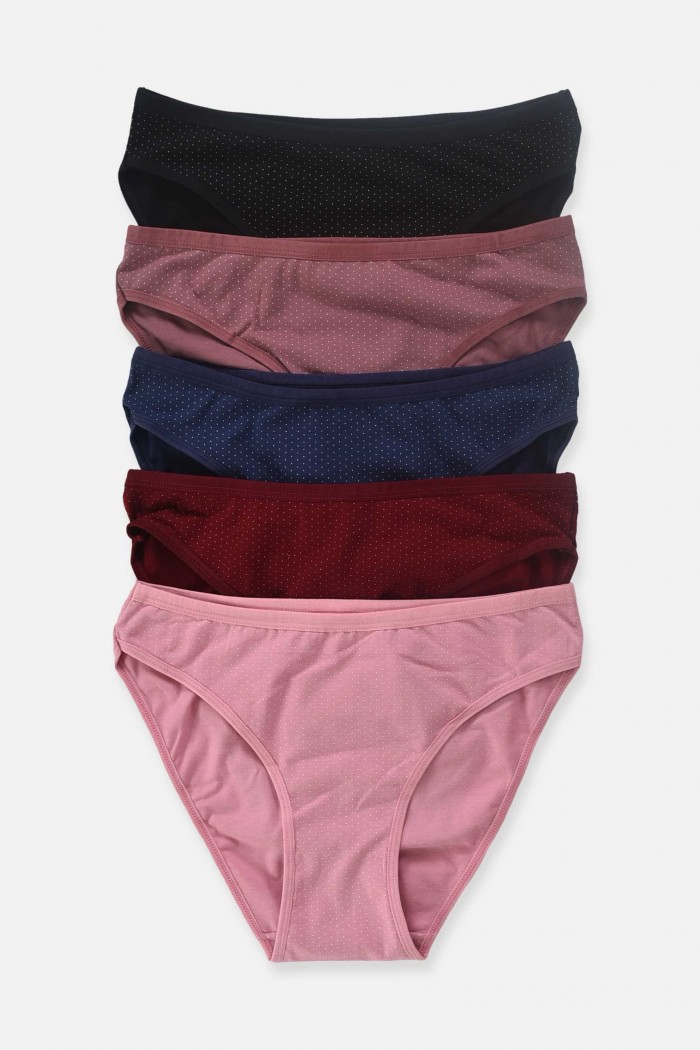 Underwear briefs with polka dots SEXEN 5 Pack 2037