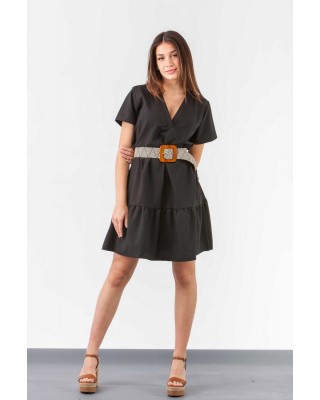 SIMPLE Festes Kleid V Volleys 230