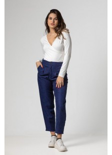 Pants twill pockets SIMPLE FASHION 23-6028 Pants twill pockets SIMPLE FASHION 23-6028