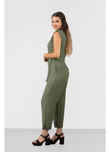 Leinen-Overall mit Kragen SIMPLE FASHION 24-645
