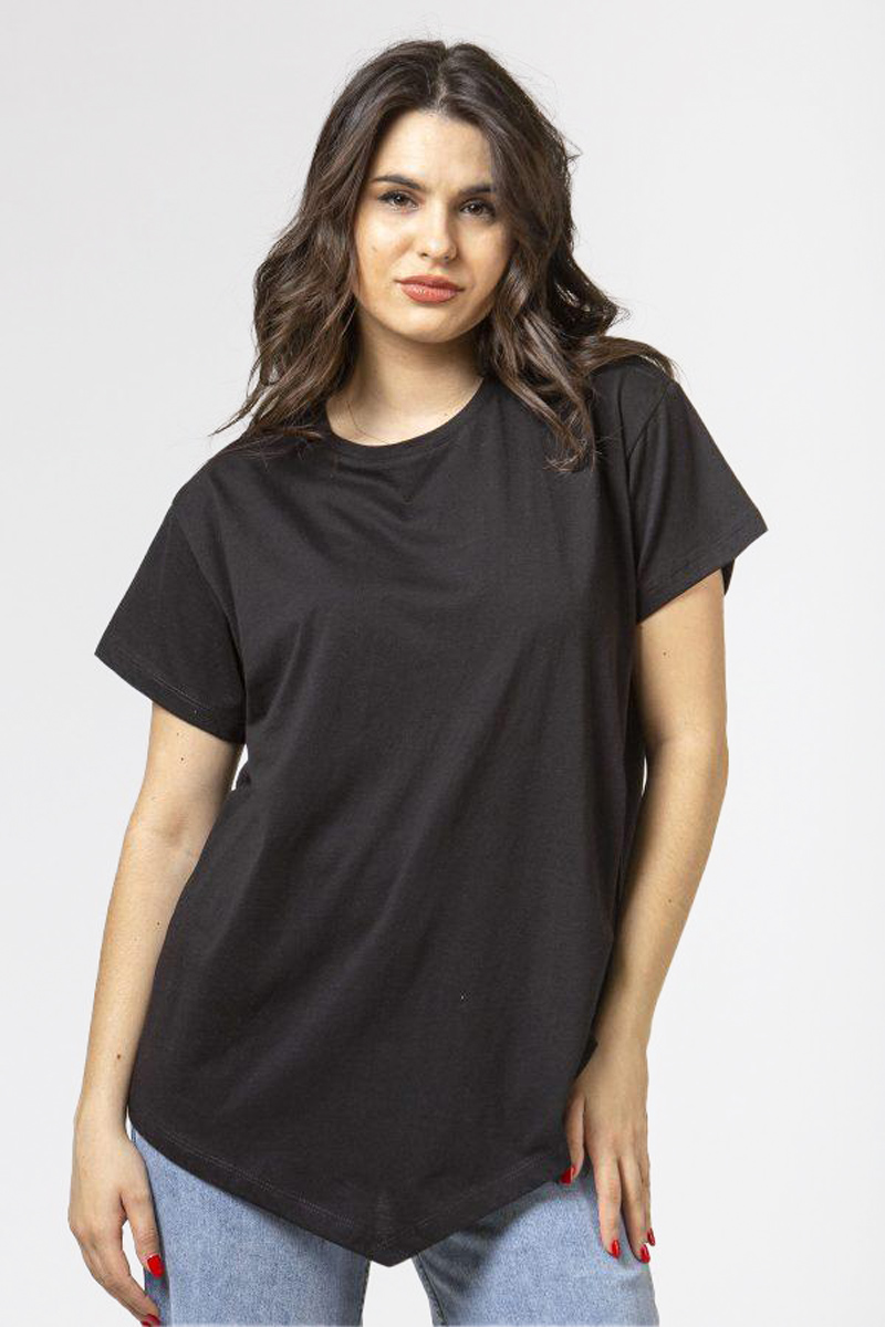 Baumwoll-Knotenbluse für Damen SIMPLE FASHION 24-145