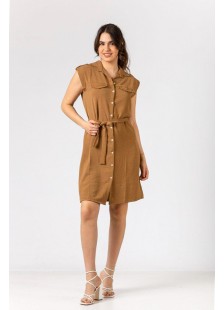 Halbärmelloses Kleid SIMPLE FASHION 24-210