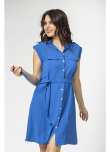 Halbärmelloses Kleid SIMPLE FASHION 24-210
