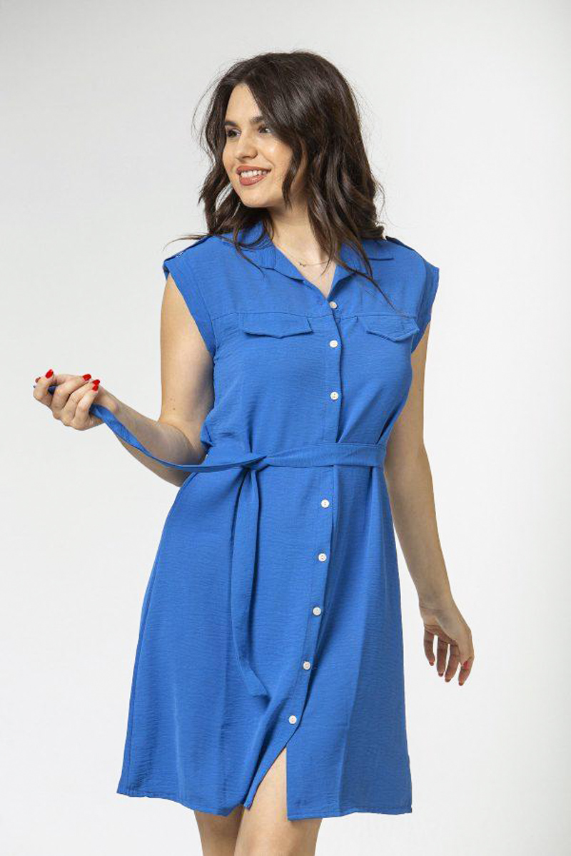 Halbärmelloses Kleid SIMPLE FASHION 24-210