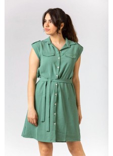 Halbärmelloses Kleid SIMPLE FASHION 24-210