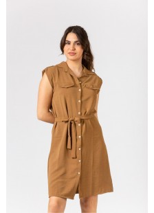 Halbärmelloses Kleid SIMPLE FASHION 24-210