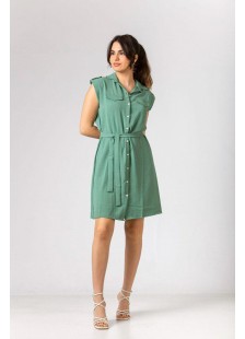 Halbärmelloses Kleid SIMPLE FASHION 24-210