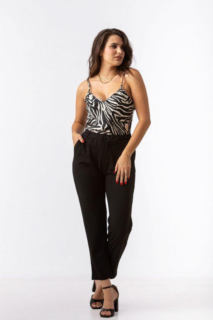 Women's scuba trousers SIMPLE FASHION 24-6000