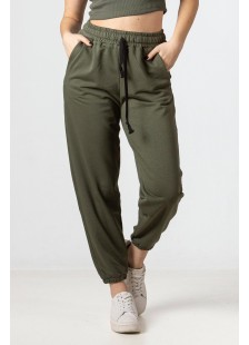 Sweatpants sweatshirt with elastic SIMPLE FASHION 24-603 Sweatpants sweatshirt with elastic SIMPLE FASHION 24-603