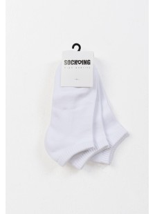 Kurze Sportsocken SOCKING 3er Pack WEISS SCHWARZ 4445 Kurze Sportsocken SOCKING 3er Pack WEISS SCHWARZ 4445