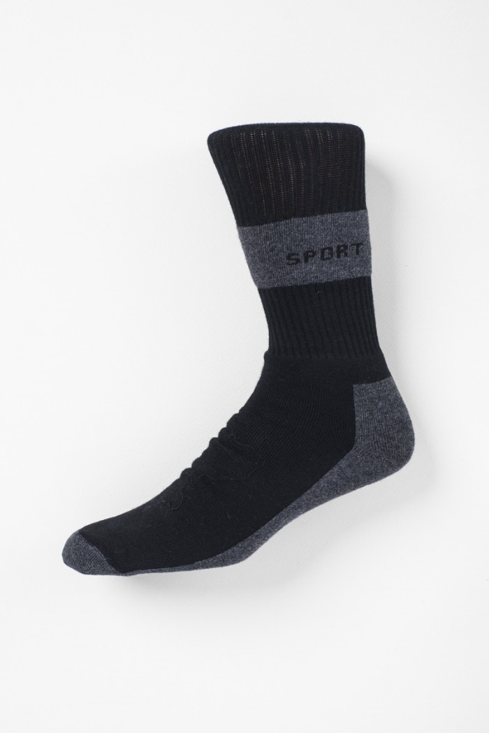 Sports socks DOUROS Sport White and Black 477