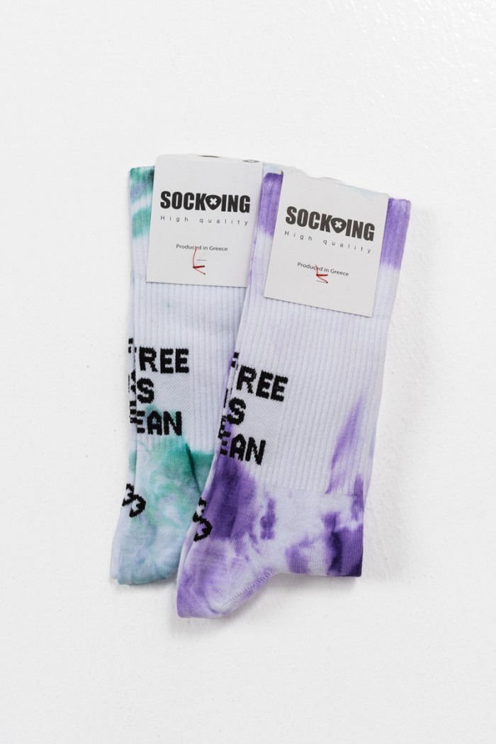 Sports Socks SOCK-ING TIE DYE Ocean Lilac and Grean