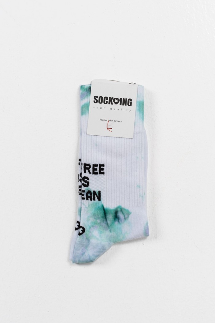 Sports Socks SOCK-ING TIE DYE Ocean Lilac and Grean