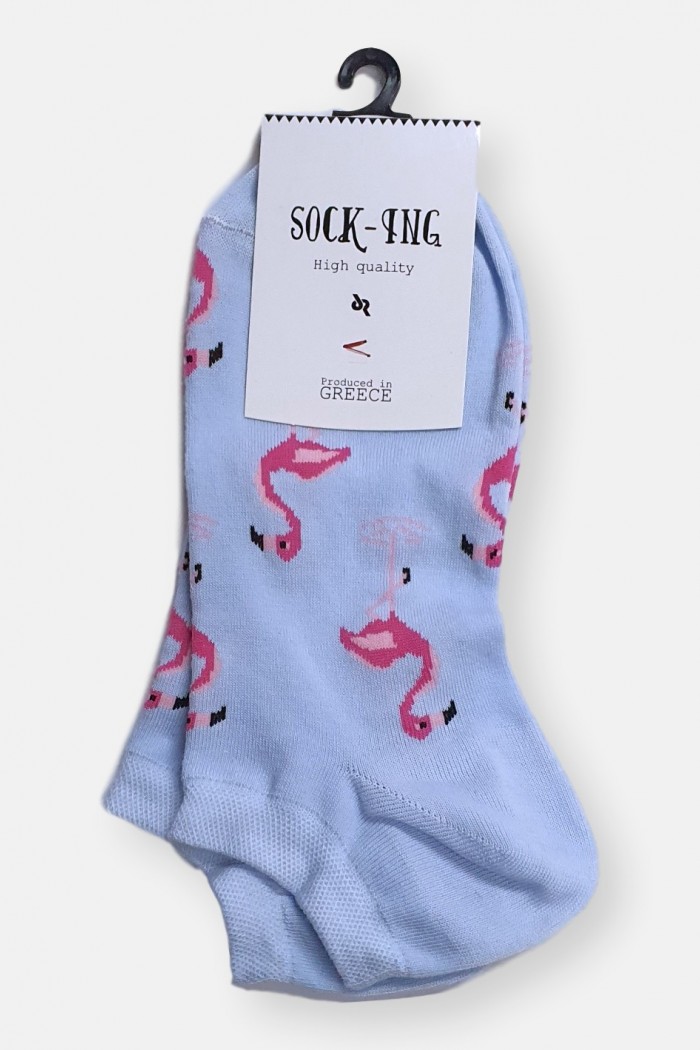 Women's short socks SOCK-ING FLAMINGO White