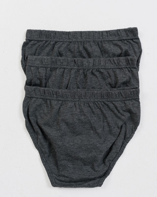 OFFER MEN'S BRIEFS SOFT 3 PACK ANTHRACITE