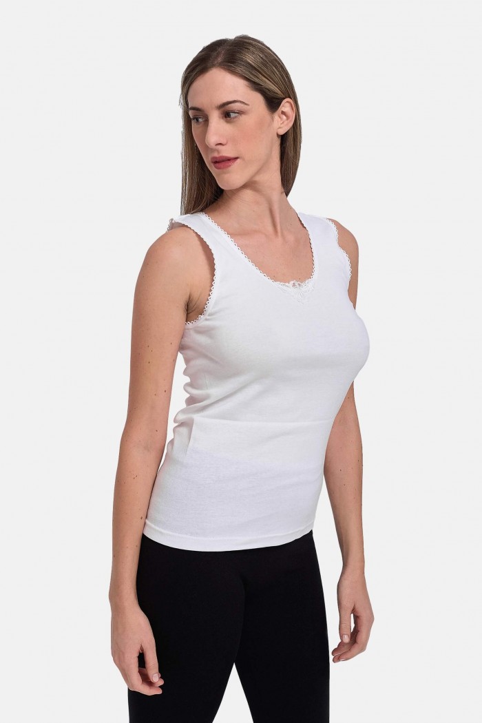 Classic jersey with randa and motif - SOFT - 100% Cotton