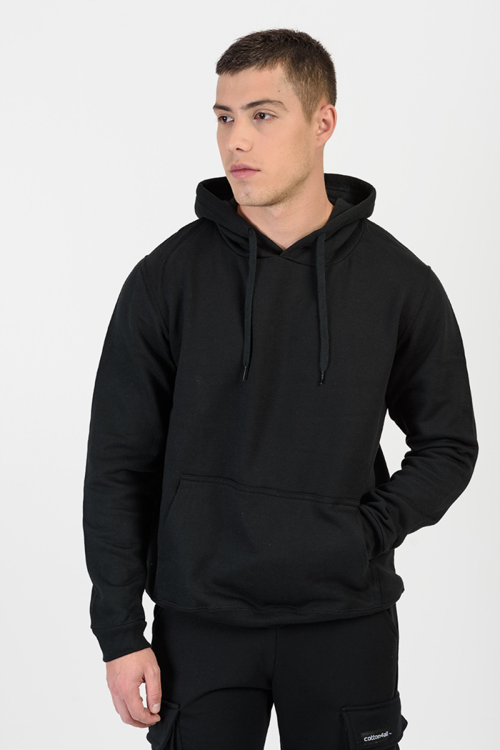 Hooded sweatshirt with hood SOLS SNAKE BLACK