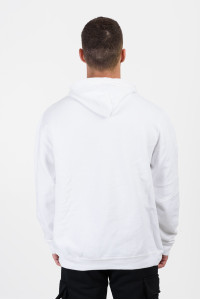 Hooded sweatshirt with hood SOLS SNAKE WHITE