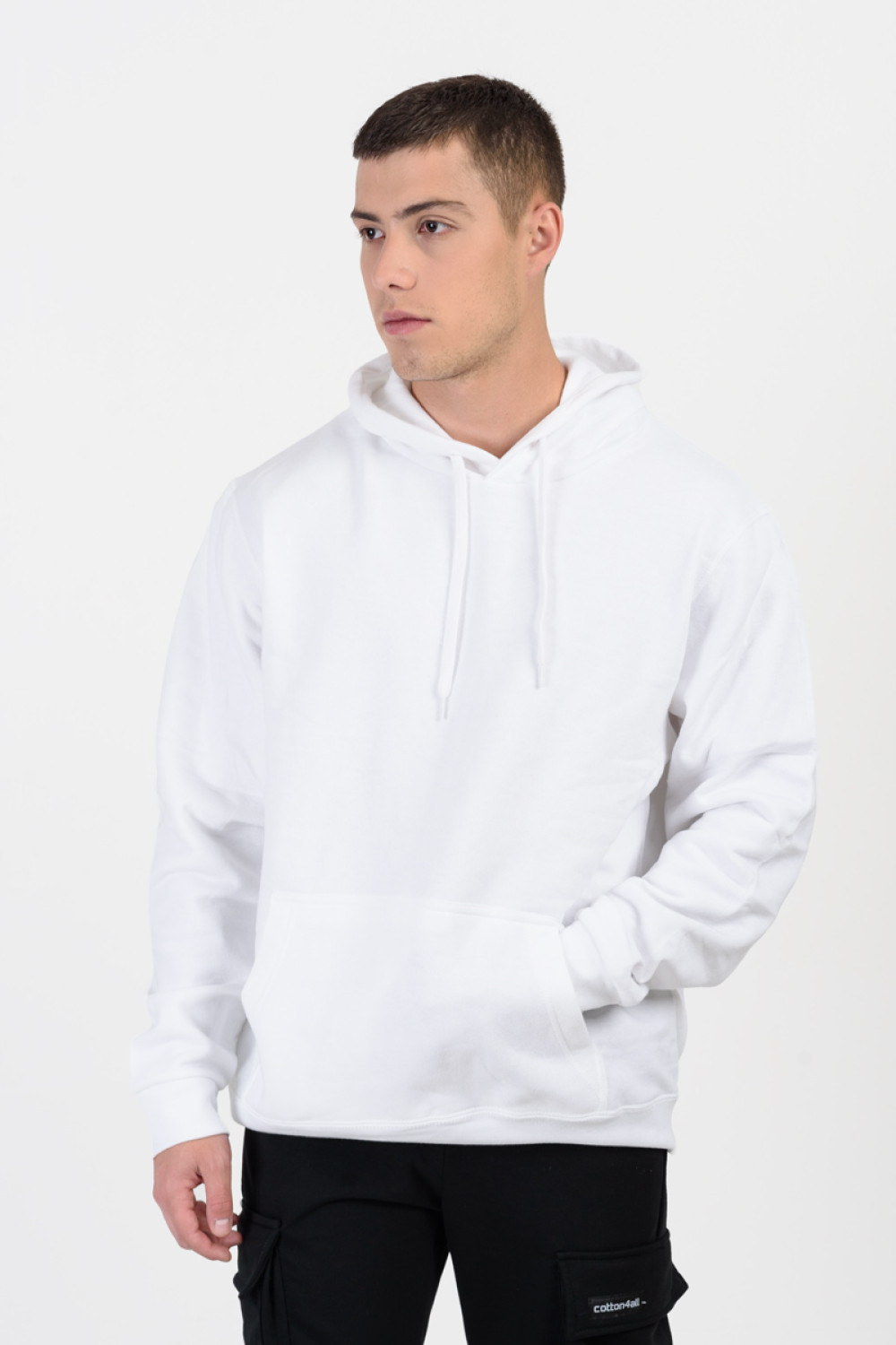 Hooded sweatshirt with hood SOLS SNAKE WHITE