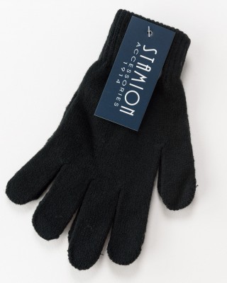 Damen-Strickhandschuhe Stamion Schwarz