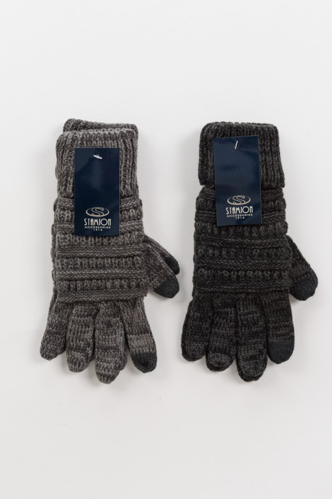 Men's knitted gloves STAMION with Touch Screen 111900
