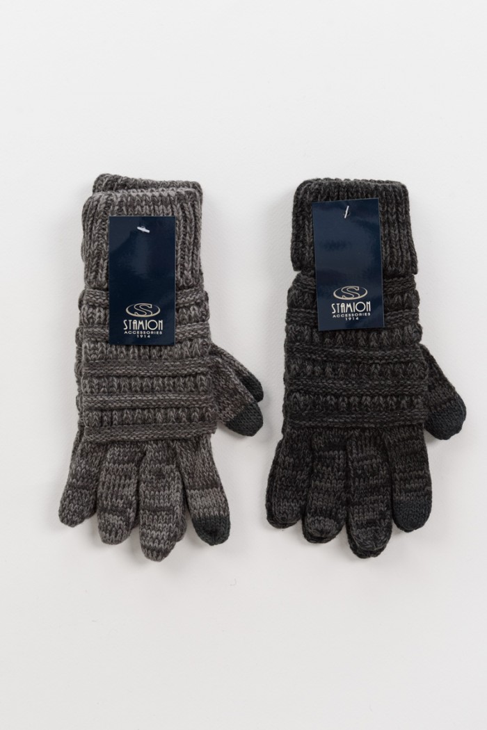 Herren-Strickhandschuhe STAMION mit Touch Screen 111900