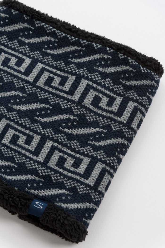 Gestrickter Hals STAMION mit Pelz 114334