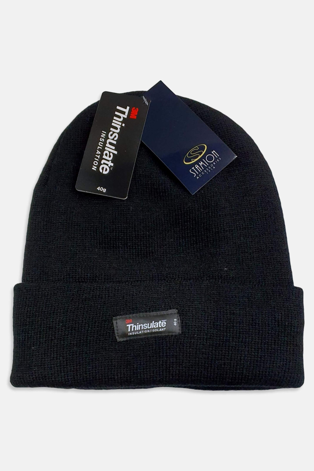 Strickmütze UNISEX THINSULATE - Khaki und Schwarz