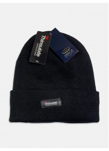 Strickmütze UNISEX THINSULATE - Khaki und Schwarz Strickmütze UNISEX THINSULATE - Khaki und Schwarz