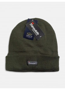 Strickmütze UNISEX THINSULATE - Khaki und Schwarz Strickmütze UNISEX THINSULATE - Khaki und Schwarz
