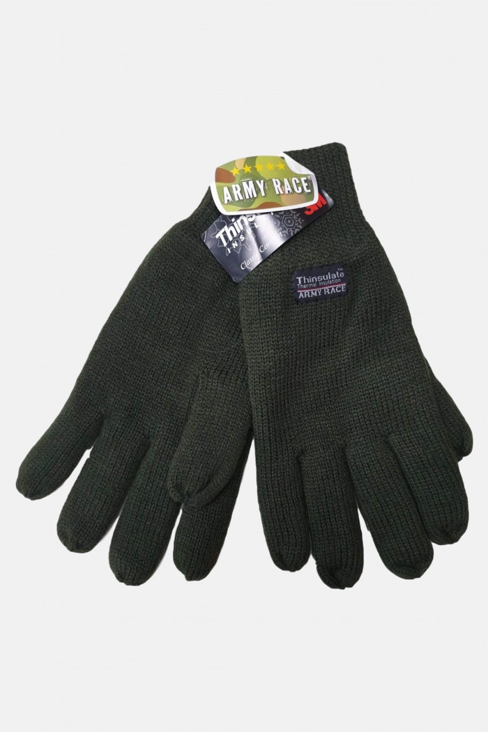 ARMY RACE - Herrenstrickhandschuhe mit Futter