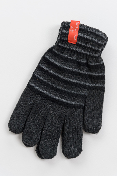 UNISEX Knitted striped gloves ROMEO
