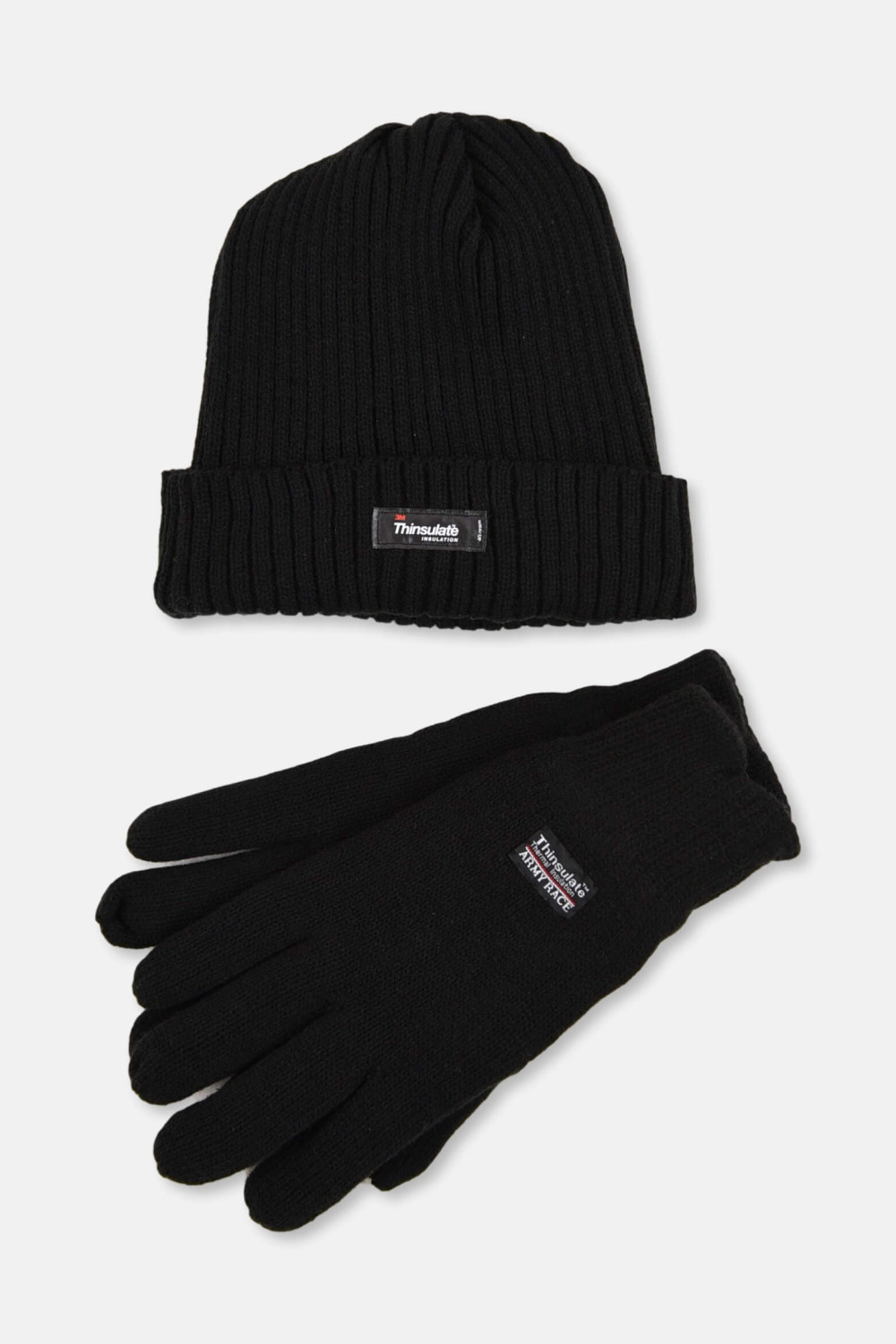 Set Strickmütze und Handschuhe THINSULATE Schwarz
