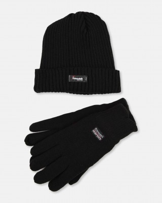 Set Strickmütze und Handschuhe THINSULATE Schwarz