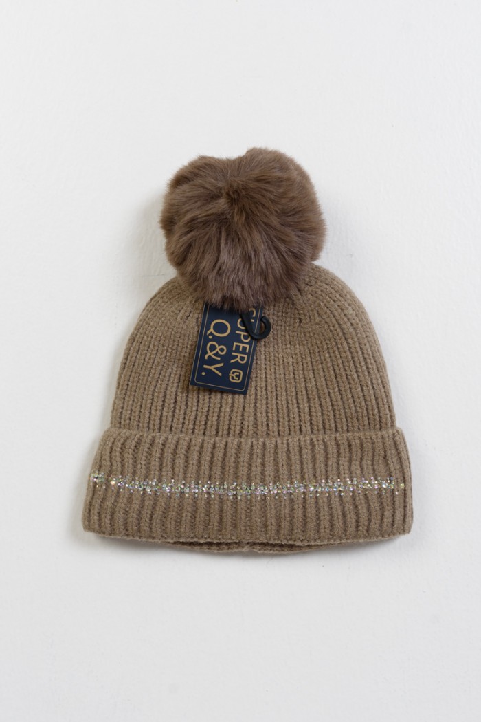 Damenmütze mit Quaste SUPER QY MZ8-10