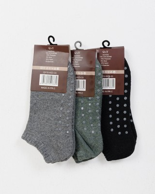 Fuzzy-Socken mit Saugnäpfen SUPER Q&amp;Y 3er-Pack WZ3-34