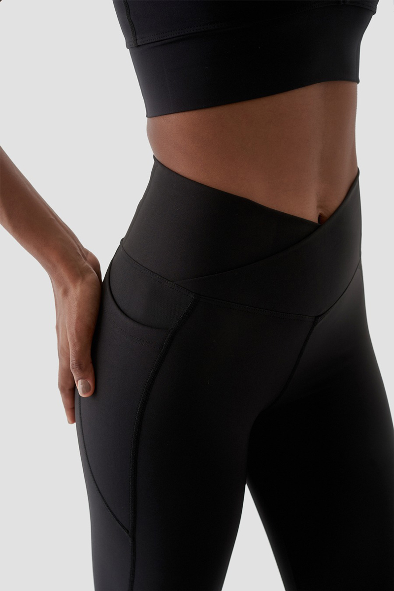 Sports leggings SUPERSTACY with V WAIST BLACK SS2434_06