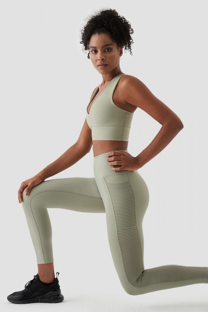 Sport-Leggings SUPERSTACY Wawel Mesh mit Tasche Natural SS2432-59