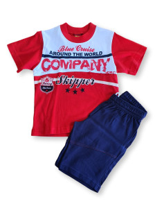 Children's summer set TRAX Company Red