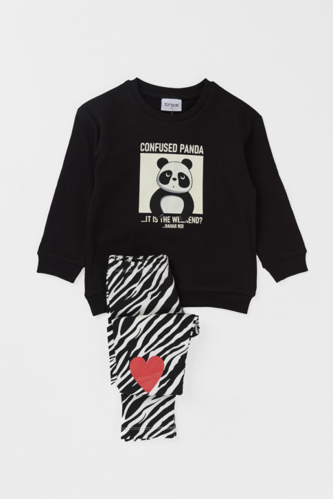 TRAX Panda girl's overalls 42726