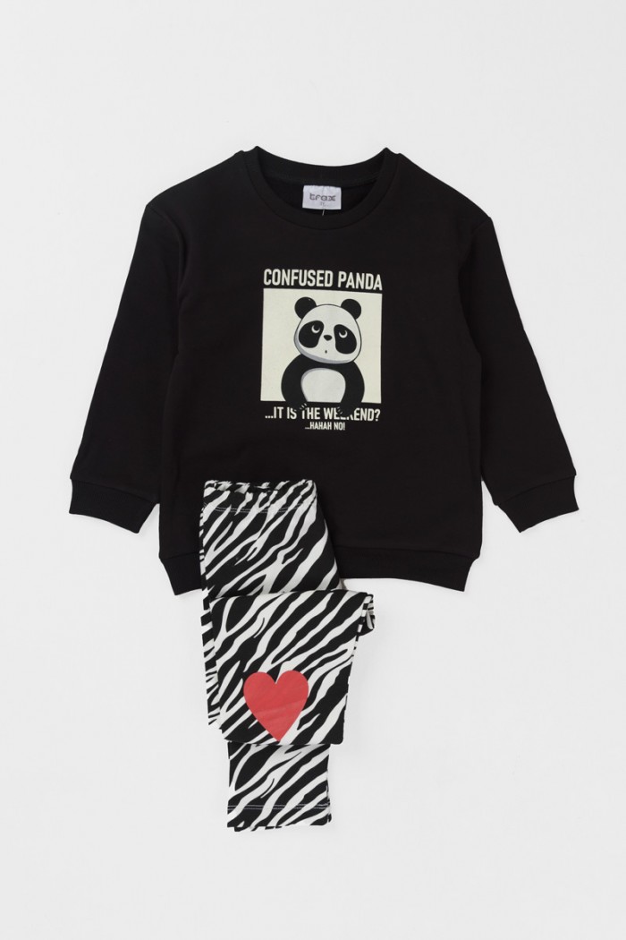 TRAX Panda girl's overalls 42726