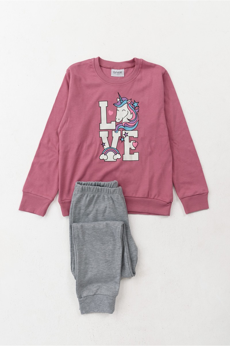Kinder-Pyjama TRAX GIRL Einhorn 42694 Kinder-Pyjama TRAX GIRL Einhorn 42694