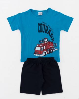 Short-sleeved children's set TRAX 43444 TIRQUAISE