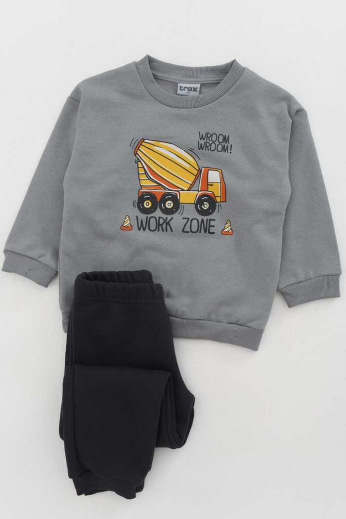 Kinderkleidung TRAX WORK ZONE 44954 GREY