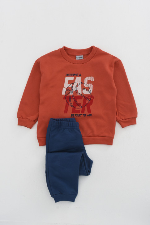 TRAX FASTER Orange Boys’ Tracksuit Set 44955-2