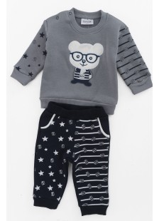 Baby-Overall für Jungen TRAX 44558 GREY Baby-Overall für Jungen TRAX 44558 GREY