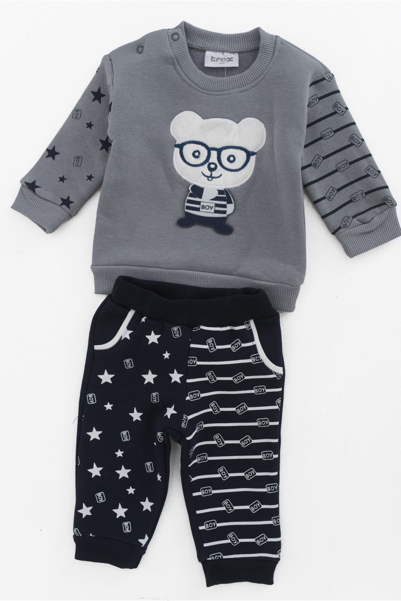 Baby-Overall für Jungen TRAX 44558 GREY Baby-Overall für Jungen TRAX 44558 GREY