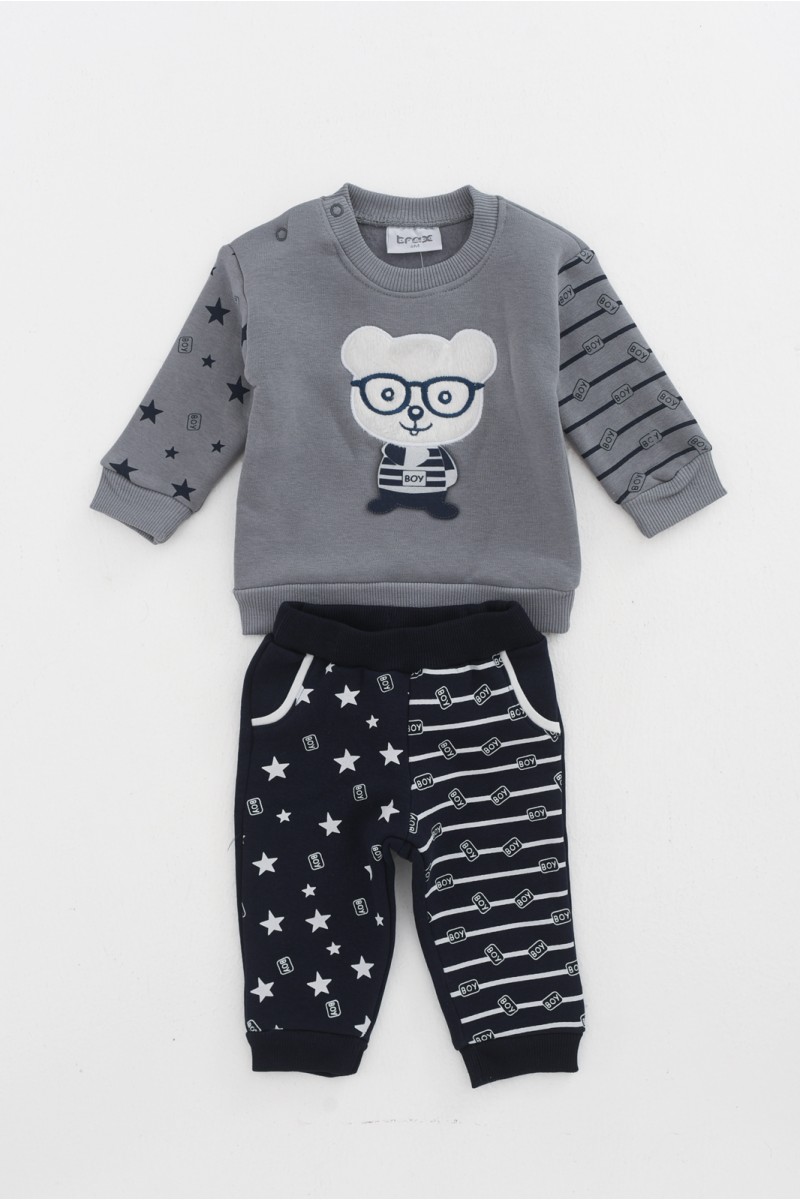 Baby-Overall für Jungen TRAX 44558 GREY