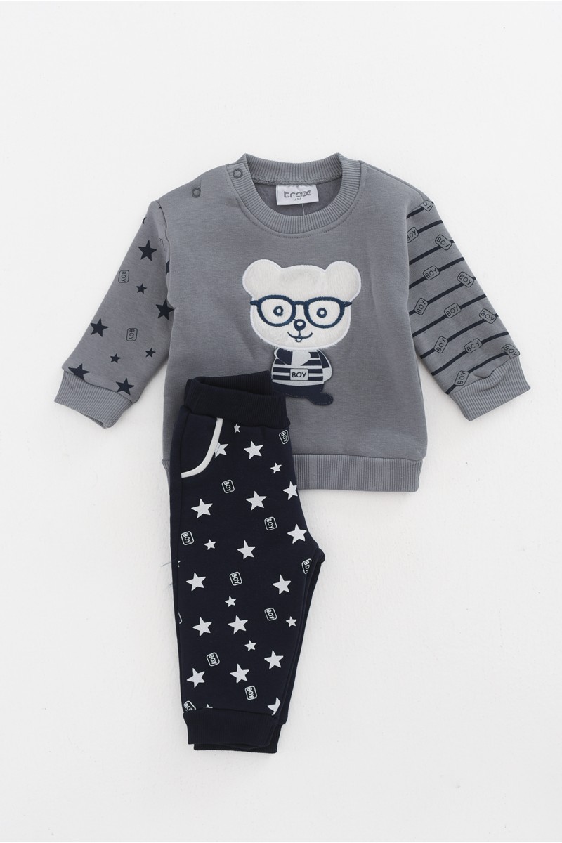 Baby-Overall für Jungen TRAX 44558 GREY Baby-Overall für Jungen TRAX 44558 GREY