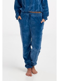 Velvet trousers overalls TRAX 44402 Blue Roa